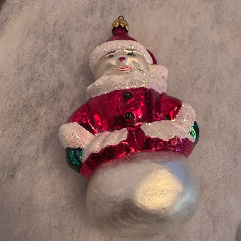 Christopher Radio Bella D Snowball Christmas Ornament Vintage 1995‎